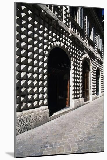 Front Elevation of Diamanti Palace, Macerata, Marche, Italy-Giulio Carpioni-Mounted Giclee Print