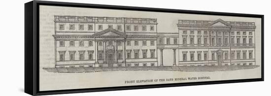 Front Elevation of the Bath Mineral Water Hospital-null-Framed Stretched Canvas