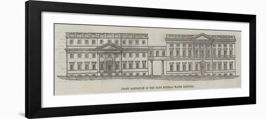 Front Elevation of the Bath Mineral Water Hospital-null-Framed Giclee Print