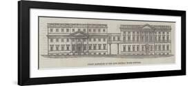 Front Elevation of the Bath Mineral Water Hospital-null-Framed Giclee Print