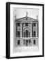 Front Elevation of the Society of Arts Building in John Adam Street, Westminster, London, C1770-Isaac Taylor-Framed Giclee Print