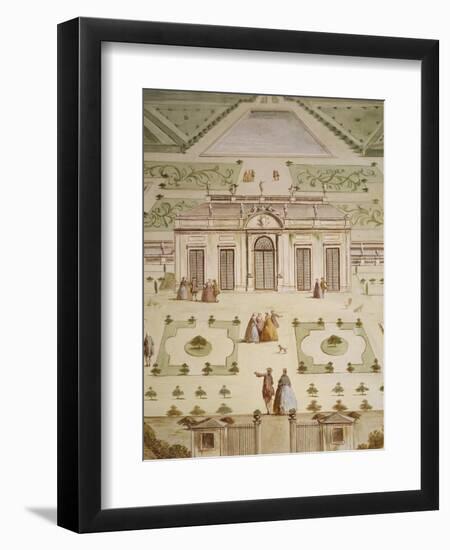 Front Elevation of Villa and Notional Garden-Andrea Urbani-Framed Giclee Print