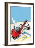 Front End Steam Loader-Julia Letheld Hahn-Framed Art Print