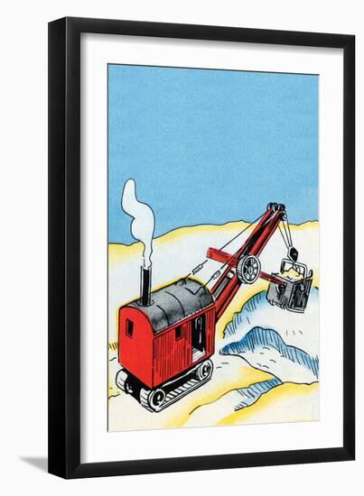 Front End Steam Loader-Julia Letheld Hahn-Framed Art Print