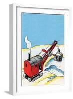 Front End Steam Loader-Julia Letheld Hahn-Framed Art Print