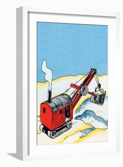 Front End Steam Loader-Julia Letheld Hahn-Framed Art Print