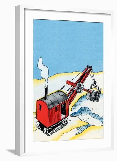 Front End Steam Loader-Julia Letheld Hahn-Framed Art Print