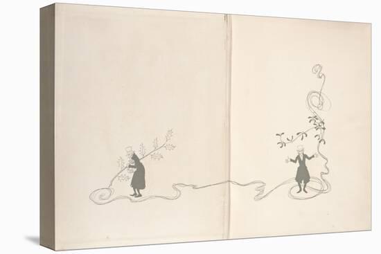 Front Endpapers - a Christmas Carol, 1915-Arthur Rackham-Stretched Canvas