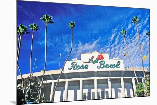 Front entrance to the Rose Bowl in Pasadena, Pasadena, California-null-Mounted Photographic Print