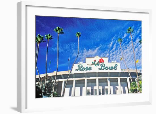 Front entrance to the Rose Bowl in Pasadena, Pasadena, California-null-Framed Photographic Print