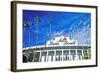 Front entrance to the Rose Bowl in Pasadena, Pasadena, California-null-Framed Photographic Print