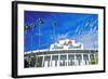 Front entrance to the Rose Bowl in Pasadena, Pasadena, California-null-Framed Photographic Print