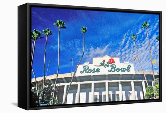 Front entrance to the Rose Bowl in Pasadena, Pasadena, California-null-Framed Stretched Canvas