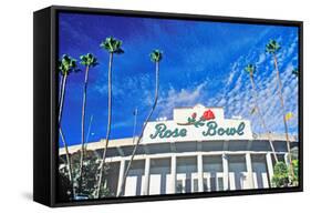 Front entrance to the Rose Bowl in Pasadena, Pasadena, California-null-Framed Stretched Canvas