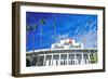 Front entrance to the Rose Bowl in Pasadena, Pasadena, California-null-Framed Photographic Print