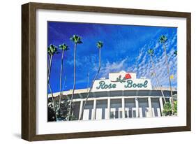 Front entrance to the Rose Bowl in Pasadena, Pasadena, California-null-Framed Photographic Print
