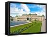 Front Facade of Schloss Schonbrunn Palace, Vienna, Wein, Austria-Miva Stock-Framed Stretched Canvas