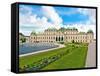 Front Facade of Schloss Schonbrunn Palace, Vienna, Wein, Austria-Miva Stock-Framed Stretched Canvas