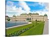 Front Facade of Schloss Schonbrunn Palace, Vienna, Wein, Austria-Miva Stock-Stretched Canvas