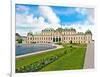 Front Facade of Schloss Schonbrunn Palace, Vienna, Wein, Austria-Miva Stock-Framed Photographic Print