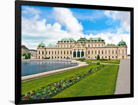 Front Facade of Schloss Schonbrunn Palace, Vienna, Wein, Austria-Miva Stock-Framed Photographic Print