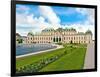 Front Facade of Schloss Schonbrunn Palace, Vienna, Wein, Austria-Miva Stock-Framed Photographic Print