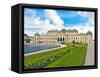 Front Facade of Schloss Schonbrunn Palace, Vienna, Wein, Austria-Miva Stock-Framed Stretched Canvas