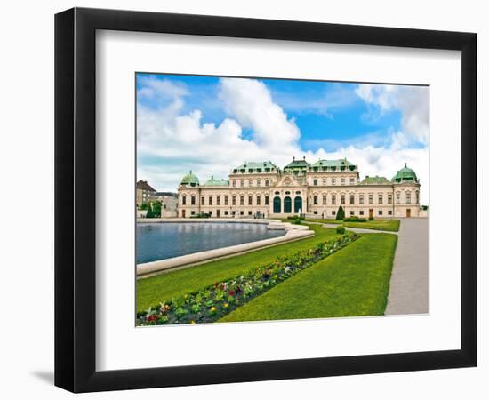 Front Facade of Schloss Schonbrunn Palace, Vienna, Wein, Austria-Miva Stock-Framed Photographic Print