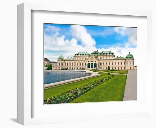 Front Facade of Schloss Schonbrunn Palace, Vienna, Wein, Austria-Miva Stock-Framed Photographic Print