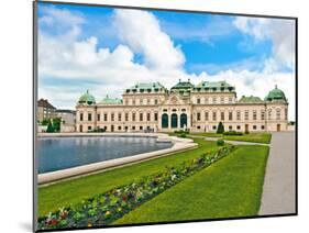 Front Facade of Schloss Schonbrunn Palace, Vienna, Wein, Austria-Miva Stock-Mounted Photographic Print