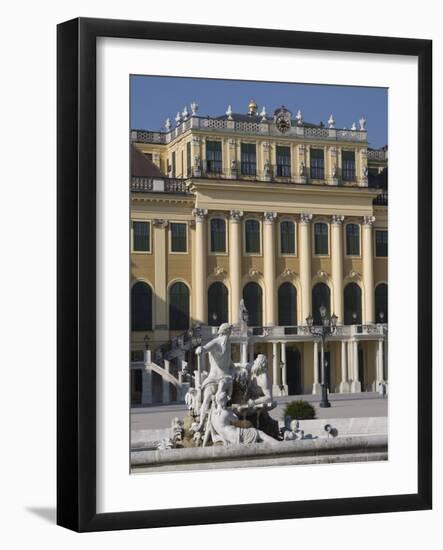 Front Facade, Schonbrunn Palace, UNESCO World Heritage Site, Vienna, Austria, Europe-Jean Brooks-Framed Photographic Print