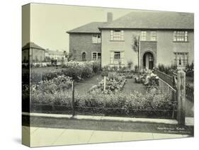 Front Garden of 61 Barnes Avenue, on the Castelnau Estate, Barnes, London, 1930-null-Stretched Canvas