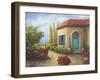 Front Garden Tuscan Dreams II-Walt Johnson-Framed Art Print
