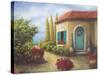 Front Garden Tuscan Dreams II-Walt Johnson-Stretched Canvas