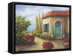 Front Garden Tuscan Dreams II-Walt Johnson-Framed Stretched Canvas