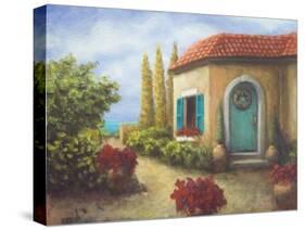 Front Garden Tuscan Dreams II-Walt Johnson-Stretched Canvas