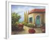 Front Garden Tuscan Dreams II-Walt Johnson-Framed Art Print