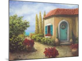 Front Garden Tuscan Dreams II-Walt Johnson-Mounted Art Print