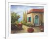 Front Garden Tuscan Dreams II-Walt Johnson-Framed Art Print