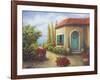 Front Garden Tuscan Dreams II-Walt Johnson-Framed Art Print