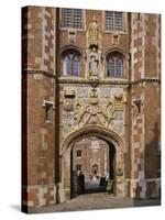 Front Gate of St. John's College Built 1511-20, Cambridge, Cambridgeshire, England, UK-Nigel Blythe-Stretched Canvas