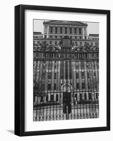 Front Gates of Bellevue Hospital-null-Framed Photographic Print