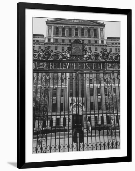 Front Gates of Bellevue Hospital-null-Framed Photographic Print