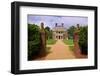 Front gates of Shirley Plantation on the James River, Virginia's First Plantation founded in 161...-null-Framed Photographic Print