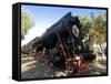 Front of an Old Locomotive, Railway Museum, Tashkent, Uzbekistan, Central Asia, Asia-Michael Runkel-Framed Stretched Canvas