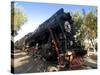 Front of an Old Locomotive, Railway Museum, Tashkent, Uzbekistan, Central Asia, Asia-Michael Runkel-Stretched Canvas