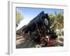 Front of an Old Locomotive, Railway Museum, Tashkent, Uzbekistan, Central Asia, Asia-Michael Runkel-Framed Photographic Print