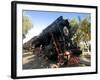 Front of an Old Locomotive, Railway Museum, Tashkent, Uzbekistan, Central Asia, Asia-Michael Runkel-Framed Photographic Print