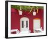 Front of Cafe, Taverna, Symi Island, Dodecanese Islands, Greece-Peter Adams-Framed Photographic Print