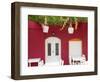 Front of Cafe, Taverna, Symi Island, Dodecanese Islands, Greece-Peter Adams-Framed Photographic Print